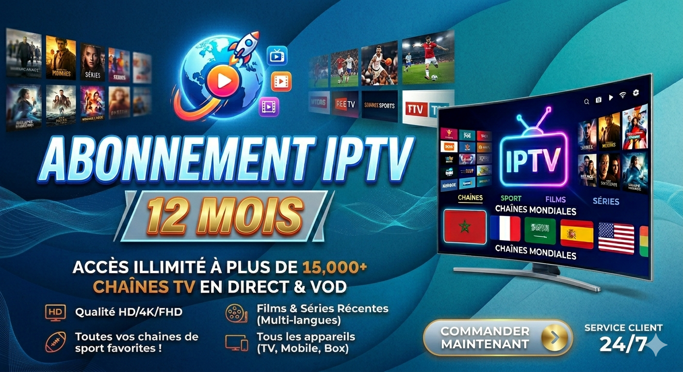 abonnement iptv 12 mois