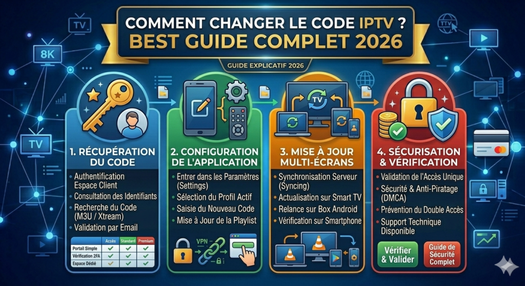 Comment changer le code IPTV