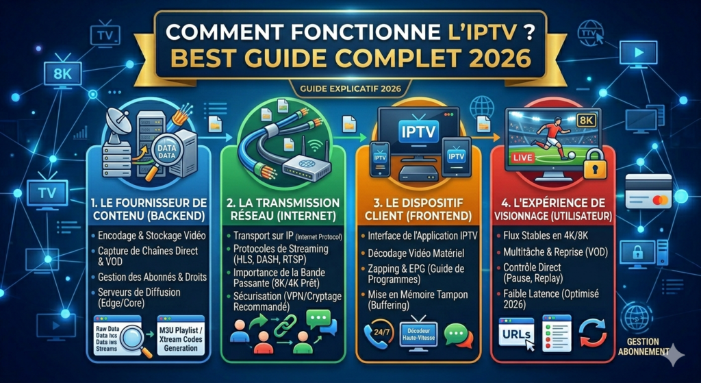 Comment fonctionne IPTV ? Best Guide Complet 2026